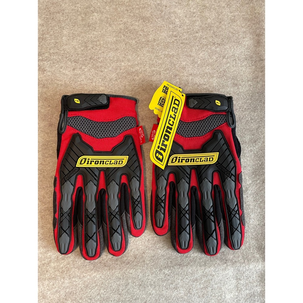 Ironclad Command Impact Work Gloves Red Black Cut Resistant 4XL IEX-MIGR5 NEW